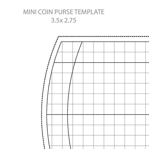 4x3 Coin Purse Template Etsy