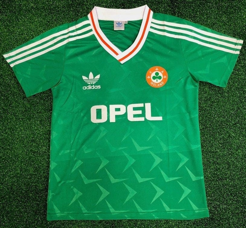 Republic of Ireland Football Shirt Retro 1990 Etsy