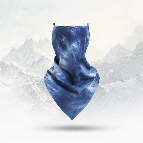 Neck Gaiter Headwear Bandana Breathable Face Scarf W/Ear Loops