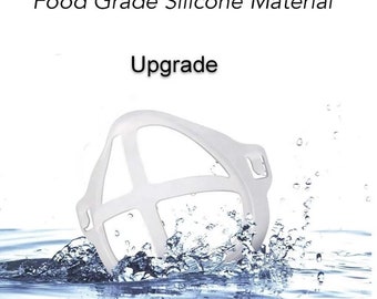 3D silicon face mask bracket, 3D face mask bracket, inner support frame, lipstick protection for mask, breath easier, great family gift idea