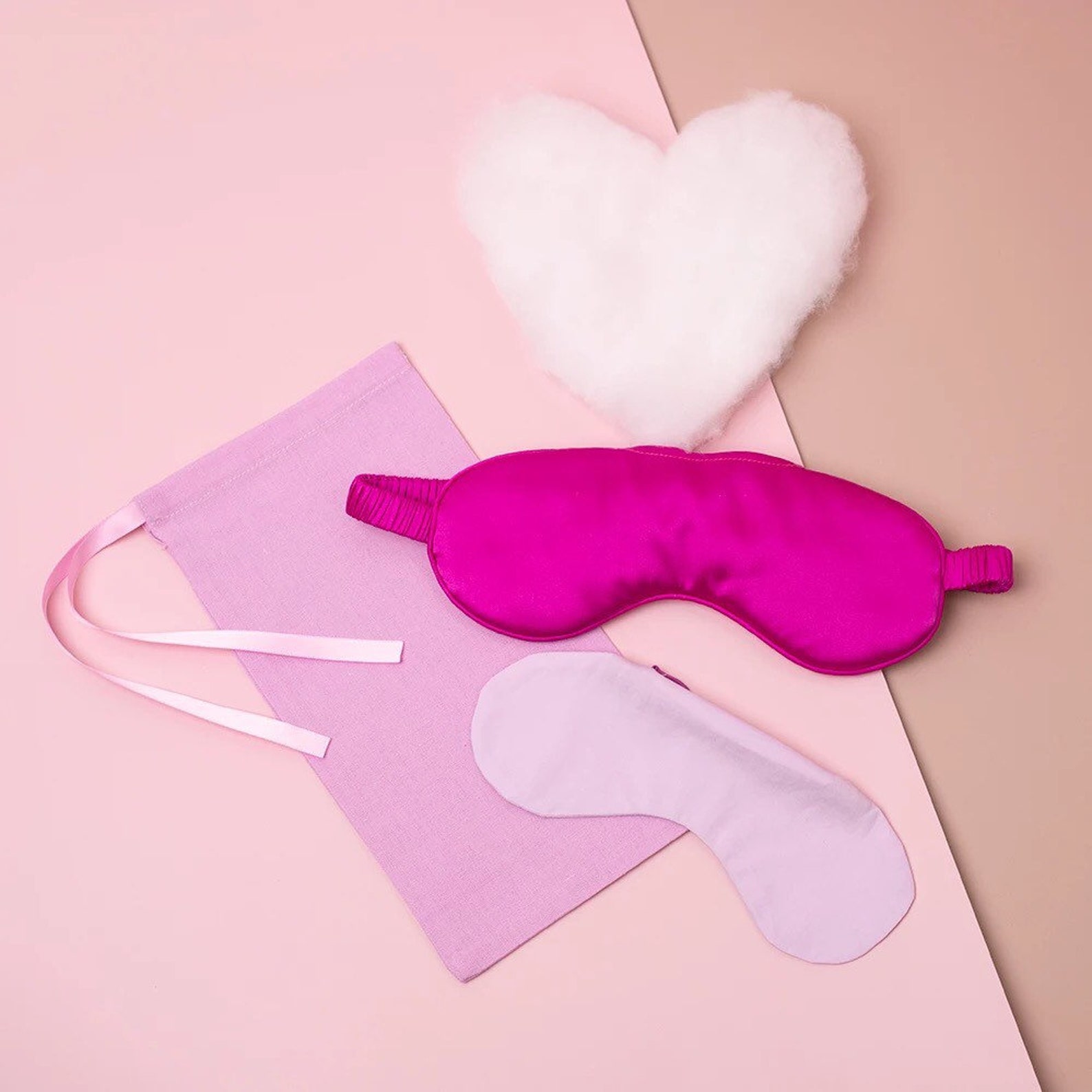 Fuchsia Pink Silk Eye Mask Organic 100 Mulberry Silk Eye Etsy