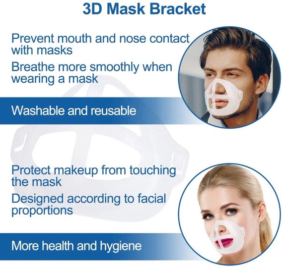 Women 3D Lace Face Mask Reusable Washable Cover Black White Masks