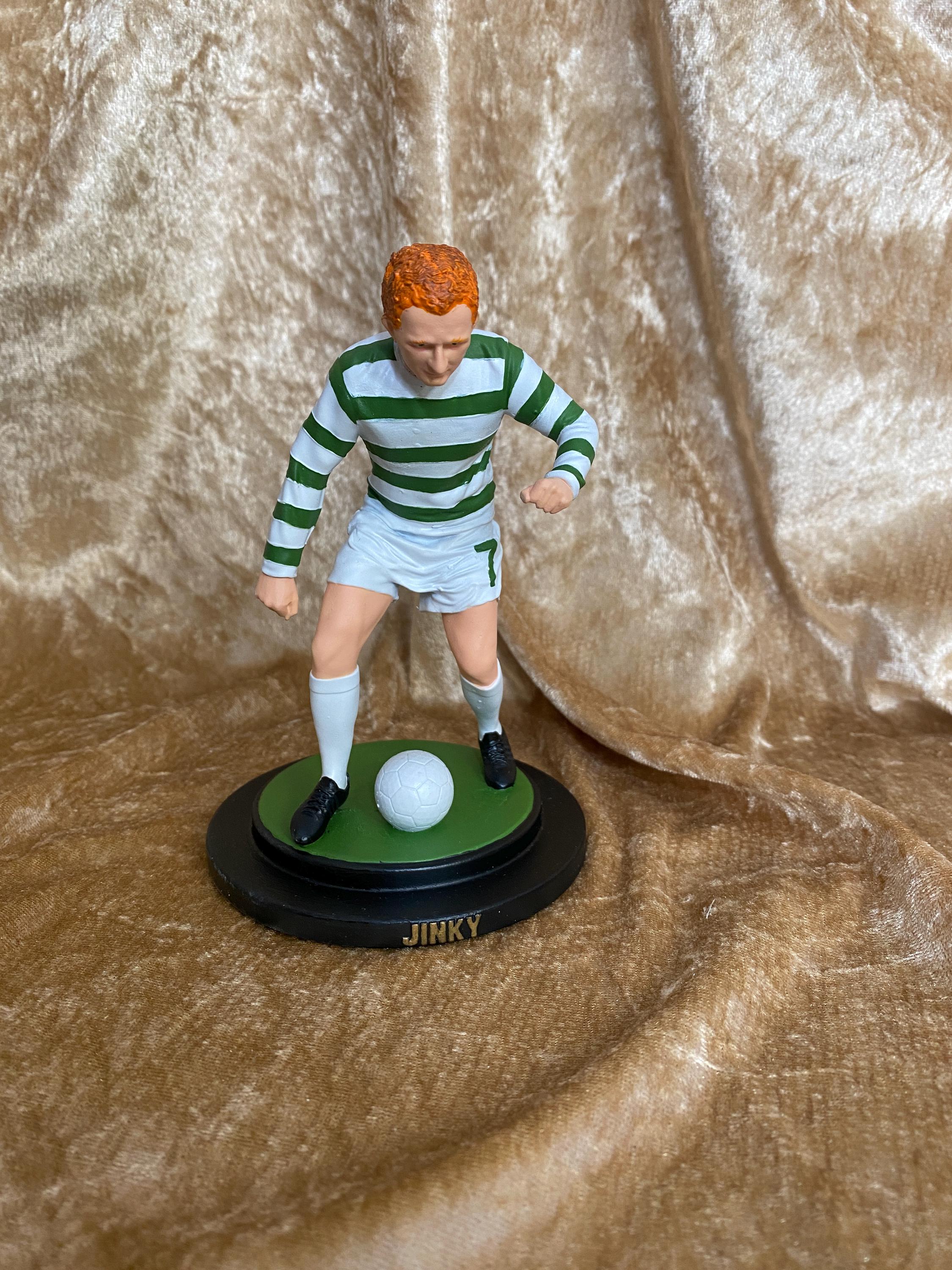 Jimmy 'jinky' Johnstone Resin Statue, Premium Hand Painted