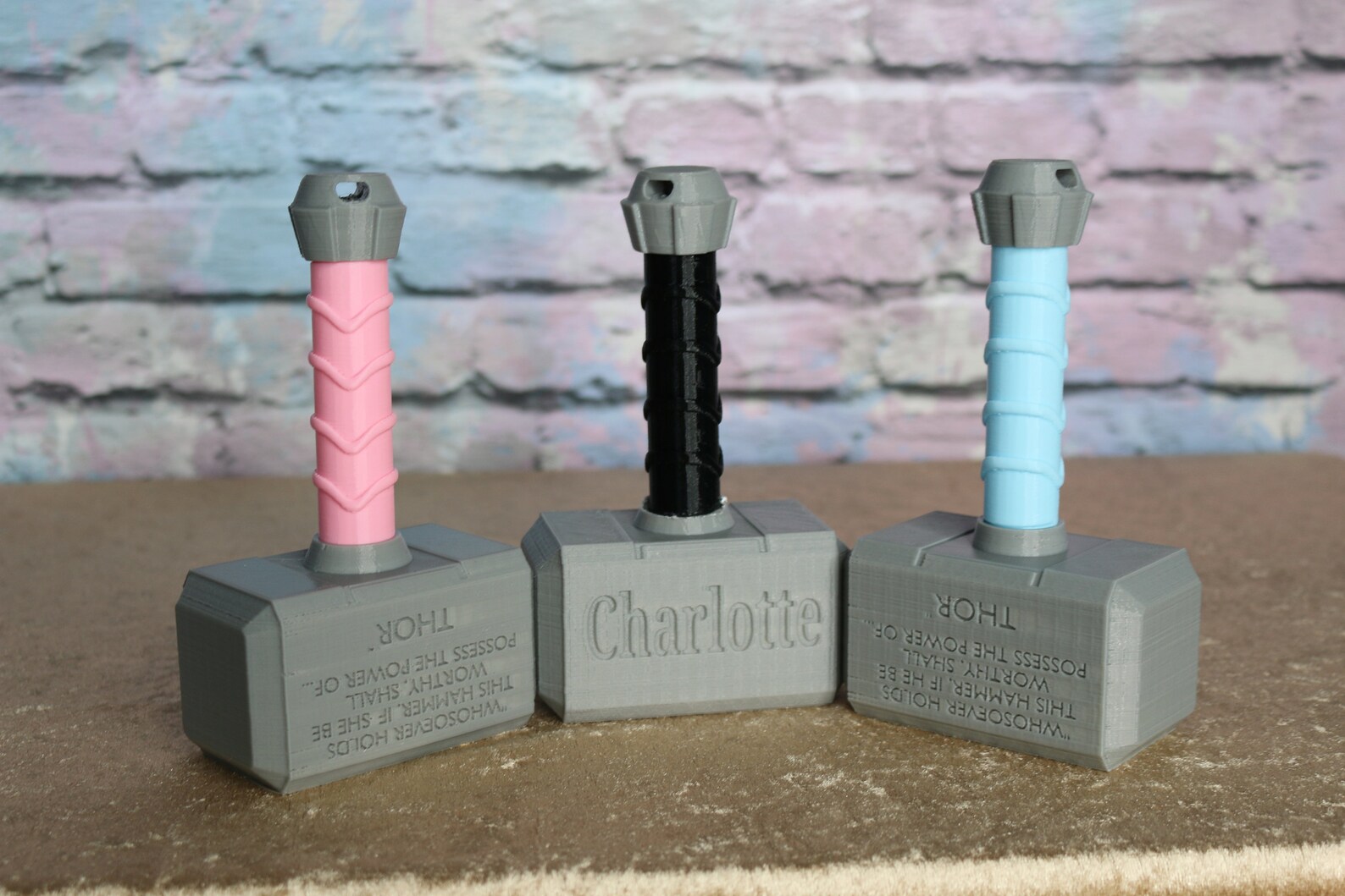 Baby Rattle Thor Hammer Medieval Baby Shower Decor Baby Rattle Viking