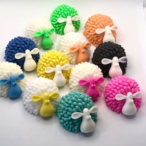 Adorable Silly Sheepie Soap, Goats Milk. Cute, Colorful, Gifts for Friends, Birthdays, Sheep Lovers, Favors, Gift Basket ideas