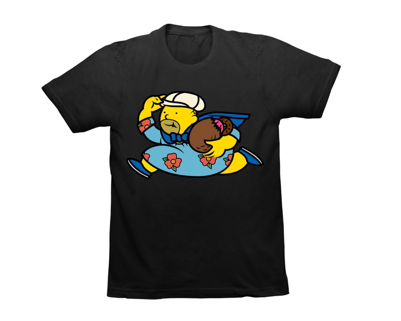 Homer Monopoly T-Shirt Short Sleeve The Simpsons Shirts Running Man Merch Unisex Krusty the Clown Tee Springfield T-Shirts
