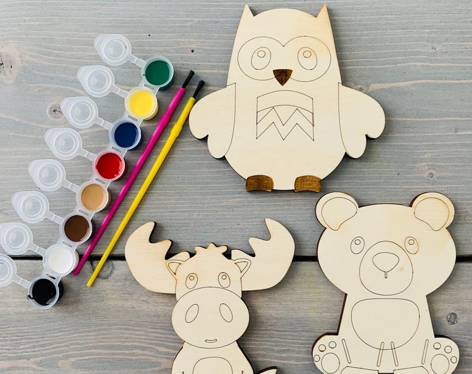 DIY Sweet Treats Paint Kit Wood Ready to Paint Craft Kit Etsy