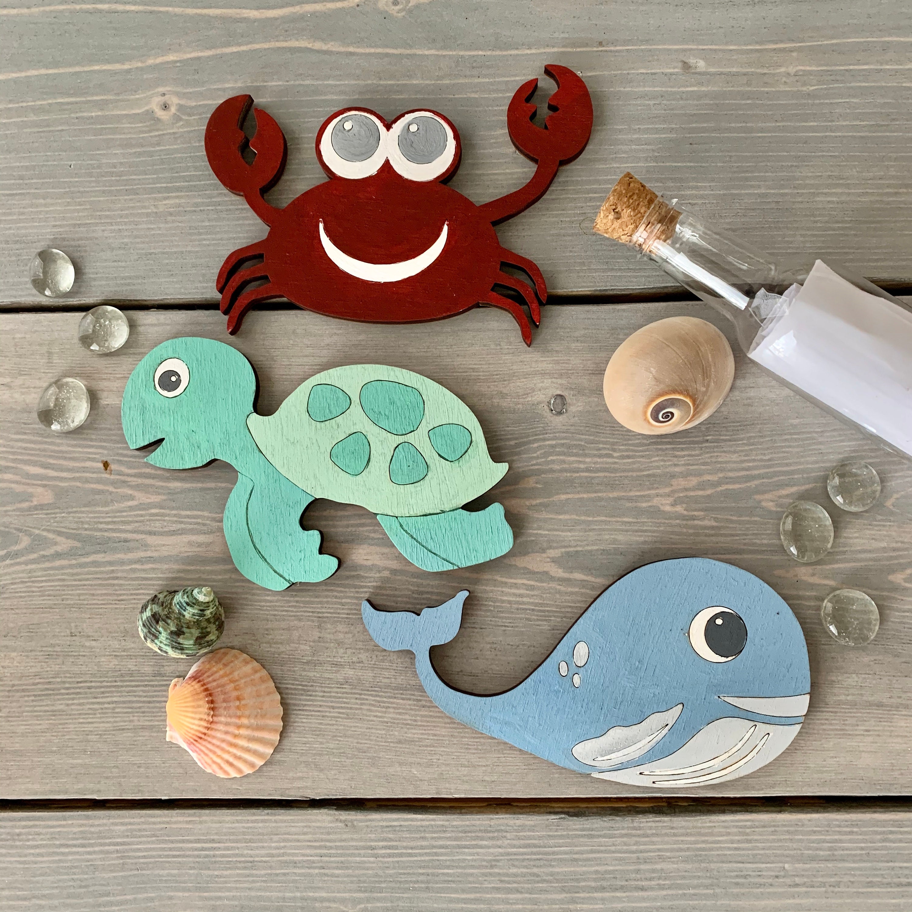 DIY Under the Sea Paint Kit Wood Ready to Paint Craft Kit Etsy