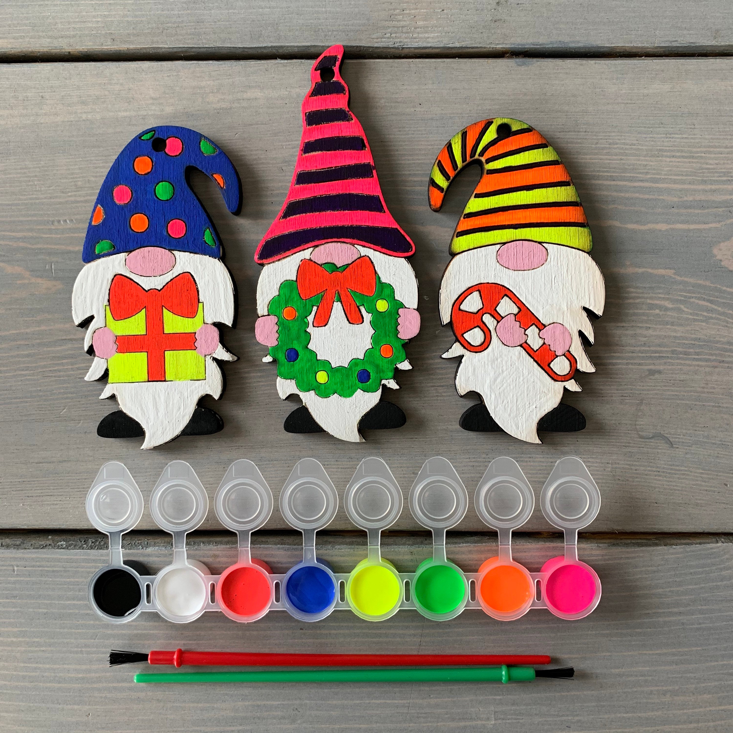 Gnome for the Holidays Paint Kit Ready to Paint Craft Kit Etsy