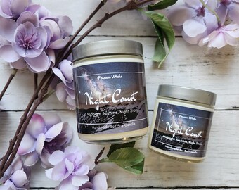 Night Court Inspired Soy Candle from Sarah J Maas' ACOTAR series