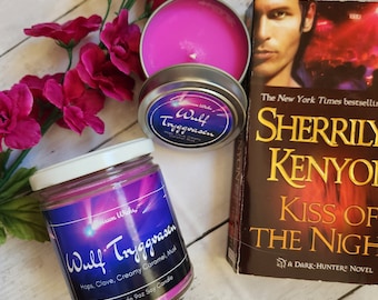 Wolf Tryggvasen Inspired Soy Candle from Sherrilyn Kenyon's Dark Hunter Series