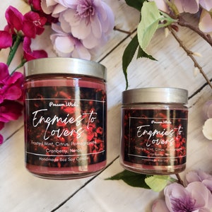 Book Tropes Enemies to Lovers Soy Candle