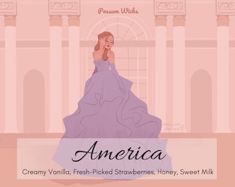 America Singer Inspired Soy Candle from the Selection Series by Kiera Cass