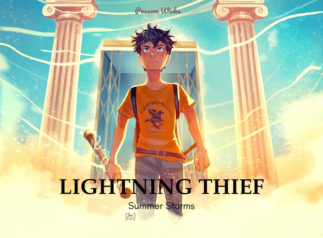 Lightning Thief Inspired Soy Candle From the Percy Jackson - Etsy
