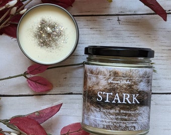 House Stark Inspired Soy Candle from the Game of Thrones Series