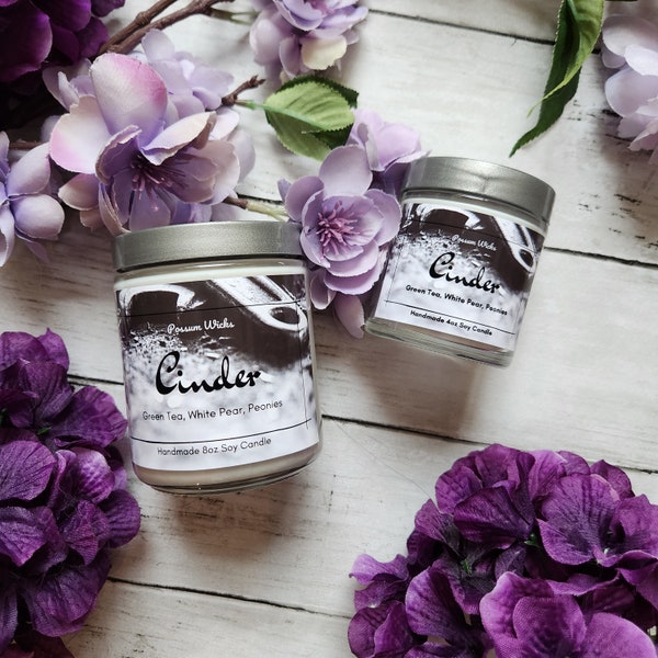 Cinder Inspired Soy Candle from Marissa Meyer's the Lunar Chronicles