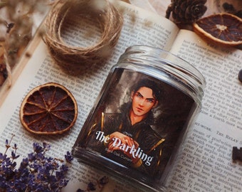 The Darkling Art Label Soy Candles Inspired by Leigh Bardugo's Shadow and Bone with labels by @MarieMarionnn