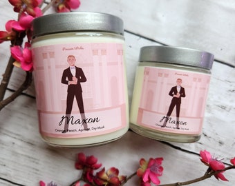 Maxon Schreave Inspired Soy Candle from the Selection Series by Kiera Cass