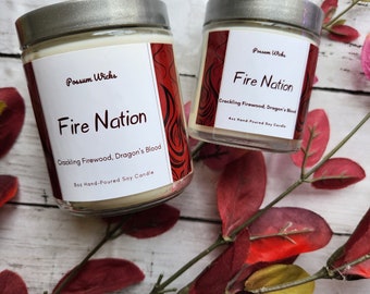 Fire Nation Inspired Soy Candle from Avatar the Last Airbender