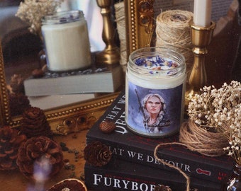 Ciri Inspired 9oz Deluxe Art Soy Candle from the Witcher Series