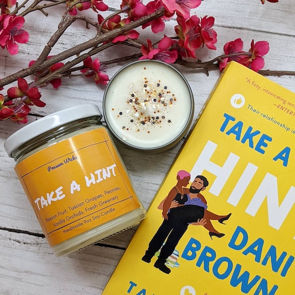 Take a Hint Dani Brown Inspired Soy Candle from Talia Hibbert's Brown Sisters Novels