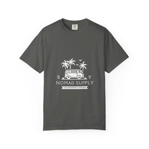 Nomad Supply Surf Van-T-shirt | Vintage Camper T-shirt met palmboom afbeelding 5