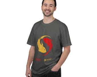 T-shirt koivissen yin yang | Twee paden, één bestemming