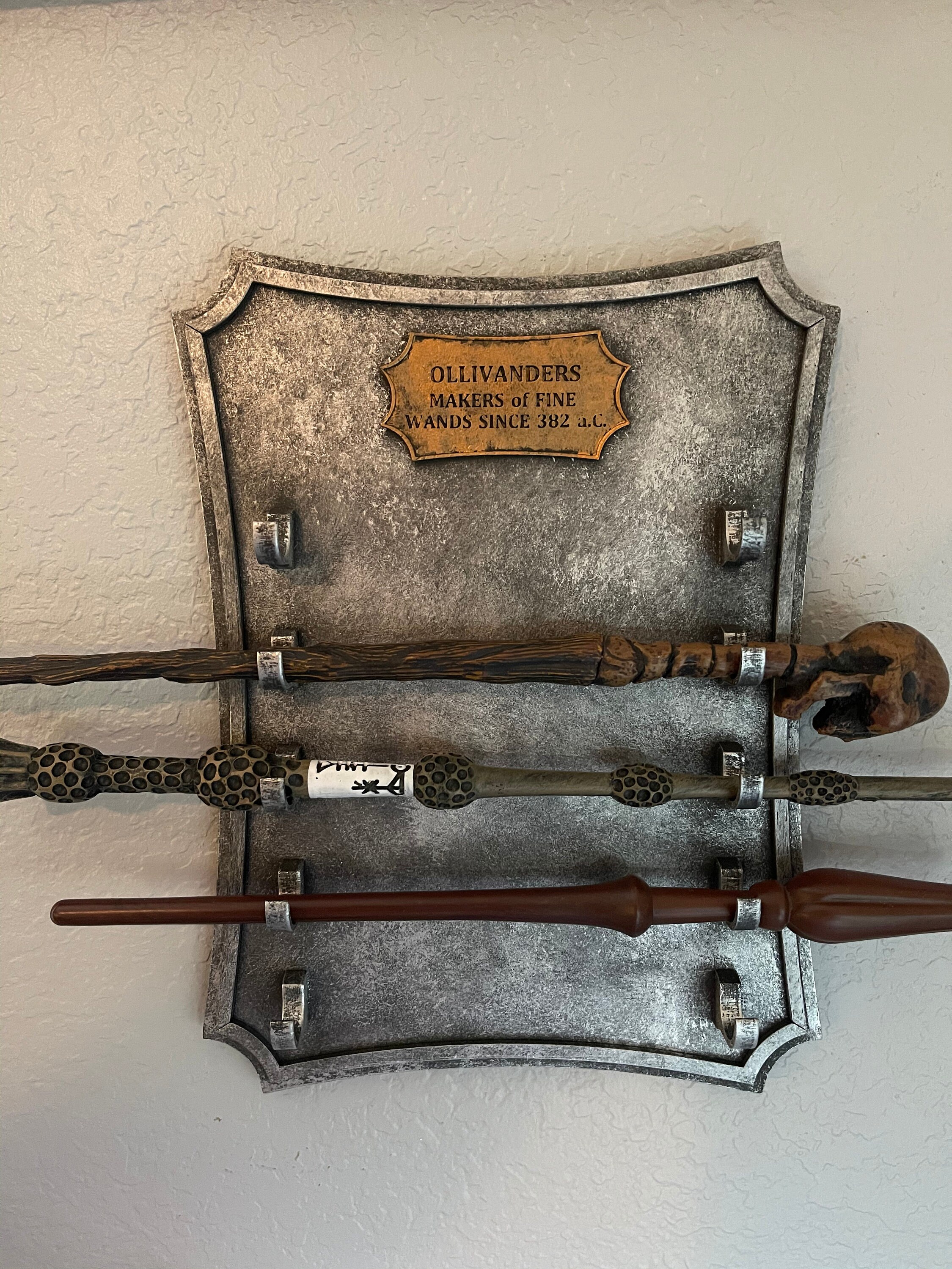 Harry Potter Wand Holder Wall Display Etsy