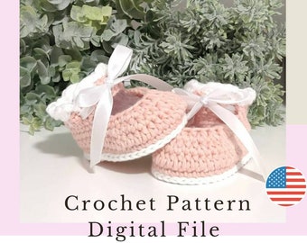 Patrón para tejer patucos de bebé a crochet