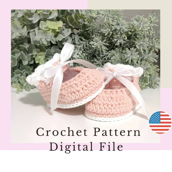 Crochet baby booties Pattern