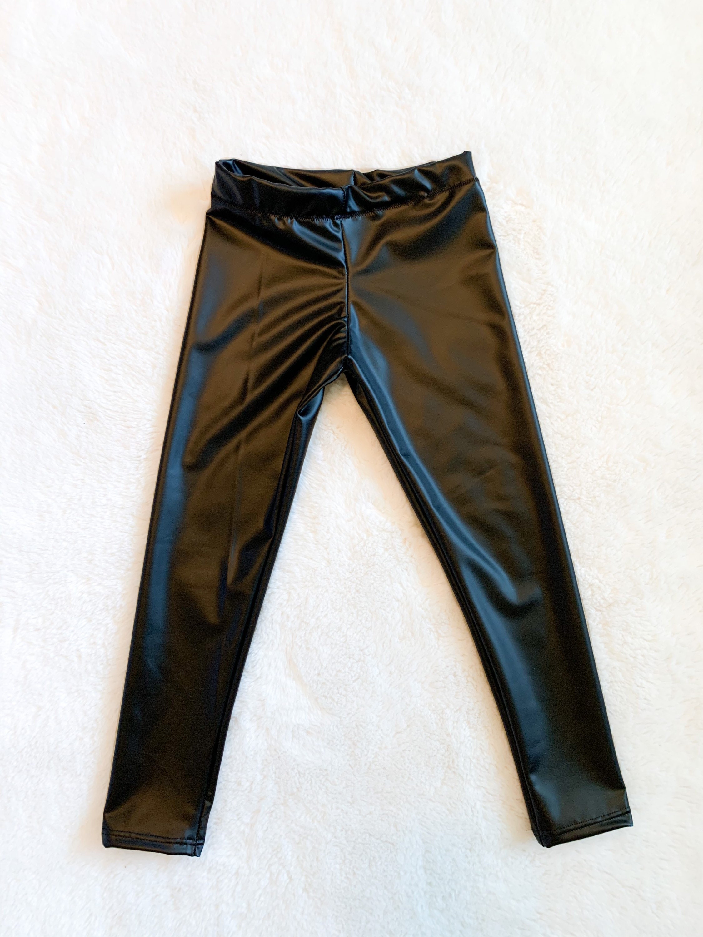 Black Faux Leather Pants 