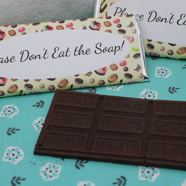 Chocolate Candy Bar Soap! Realistic life sized candy bar soap! Chocolate soap!  SLS Free! Phthalate Free!