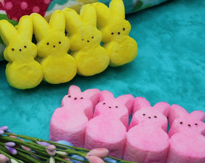 Featured listing image: Easter PEEPS Soap! Marshmallow bunny soaps! Realistic soap that looks like a marshmallow bunny! SLS Free! Phthalate Free!