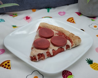 Pizza soap! Realistic soap that looks like pepperoni pizza! SLS Free! Phthalate Free!