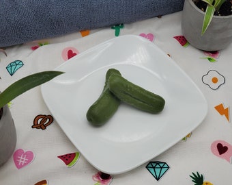 Pickle Soaps! Set of 2 dill pickle scented soaps! Realistic soap that looks like a pickle! SLS Free! Phthalate Free!
