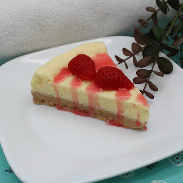 Strawberry Cheesecake Soap! Realistic soap looks like a slice of cheesecake! SLS free! Phthalate free!