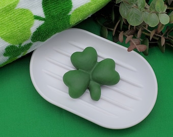 Shamrock Guest Soap! Choose your scent! Perfect gift favor idea for any St. Patrick's Day party! SLS & Phthalate Free!