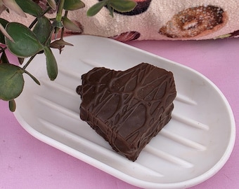 Valentine Mini-Brownie Soap: Realistic soap that looks like a mini frosted brownie! SLS & Phthalate Free!