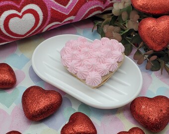 Frosted Heart Sugar Cookie Soap! Realistic soap that looks and smells like a real sugar cookie! SLS free! Phthalate free!