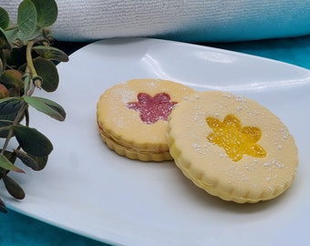 Linzer Cookie Soap! Realistic soap that looks like a shortbread cookie! SLS free! Phthalate free!