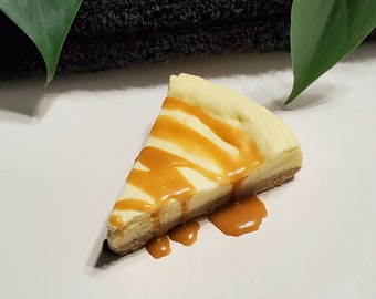 Caramel Cheesecake Soap! Realistic soap looks like cheesecake slice! SLS free! Phthalate free!