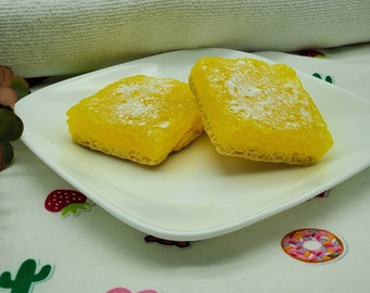 Lemon Square Soap! Realistic lemon bar soap! SLS free! Phthalate free!