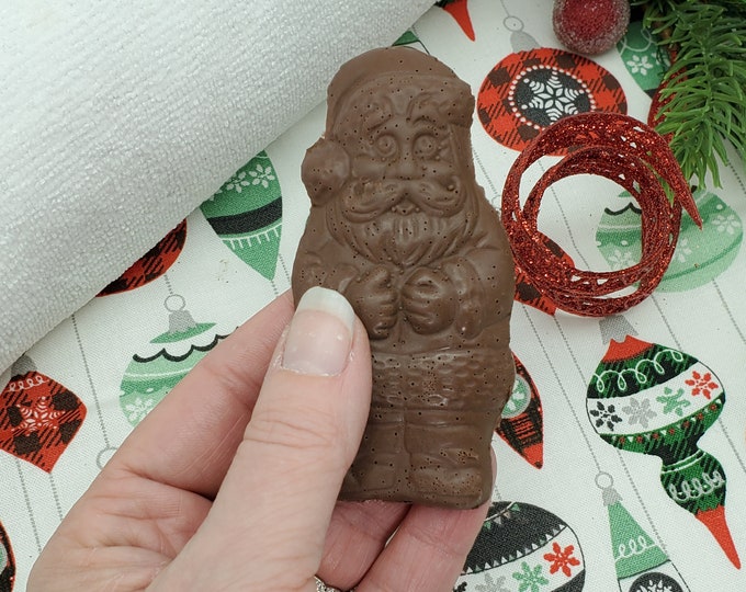 Featured listing image: Mini Chocolate Santa Soap! Realistic soap that looks like a chocolate Santa! SLS free! Phthalate free!