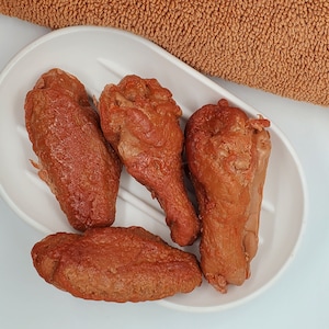 BBQ Chicken Wings Soap Set of 4 Wings Realistic soap that looks like wings SLS Free Phthalate Free image 8