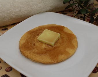 Pancake Soap! Realistic soap that looks like a pancake complete with butter and syrup! SLS free! Phthalate free!