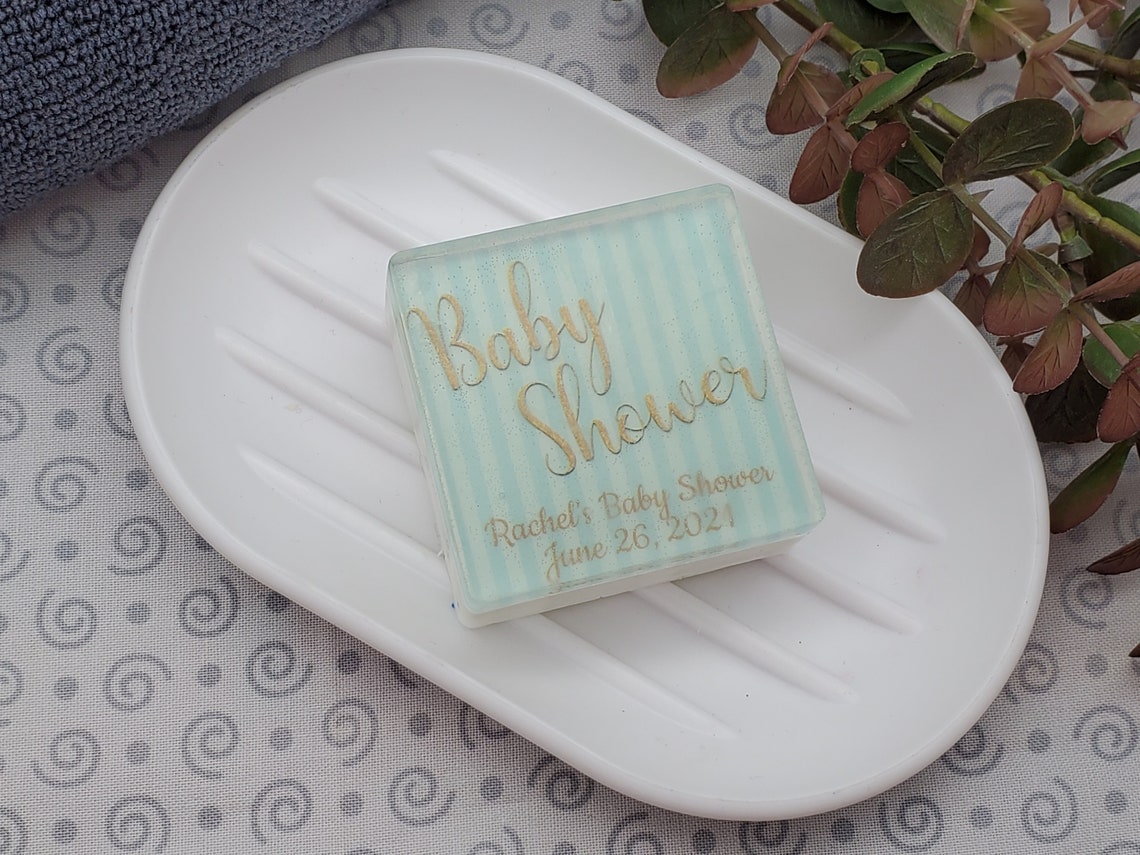 Personalized Baby Shower Favor Soaps Set of 6 Perfect for Etsy