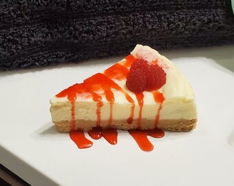 Raspberry Cheesecake Soap! Realistic soap looks like a slice of cheesecake! SLS free! Phthalate free!