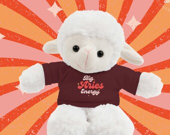 Big Aries Energy Plushie, Cute Aries Plushie Aries Season Aries Gifts For Aries Retro Zodiac Gifts Sheep Stuffed Animal Aries Birthday Gifts