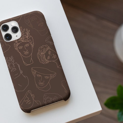 Ancient Greek Iphone Case Beige Mythology Line Art Drawing Etsy