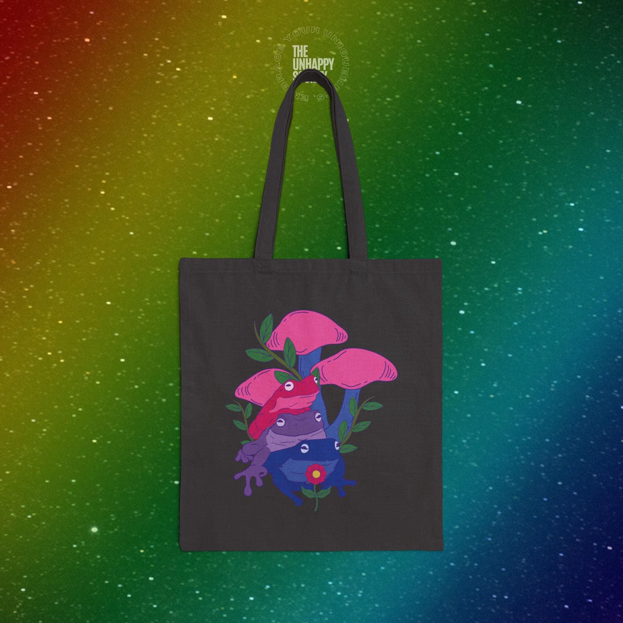 Subtle Bi Bag Subtle Bisexual Tote Bag, Frog Tote Bag Mushroom Tote Bag Subtle Bi ...